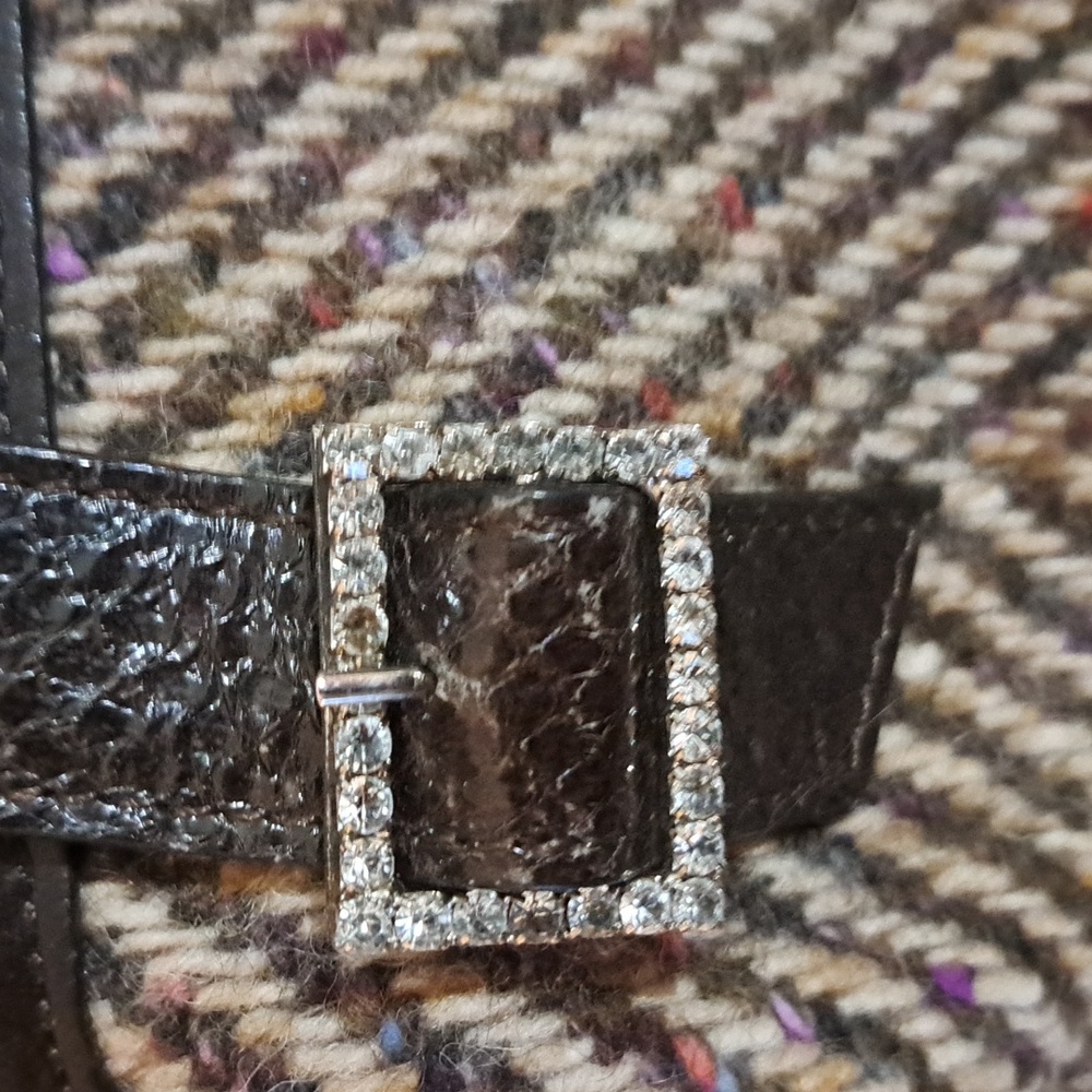 Elegant Kate Spade Tweed Handbag with Brown Leather Accents - Picture 5 of 10